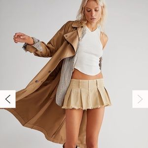 Pleated Micro Mini Skort
